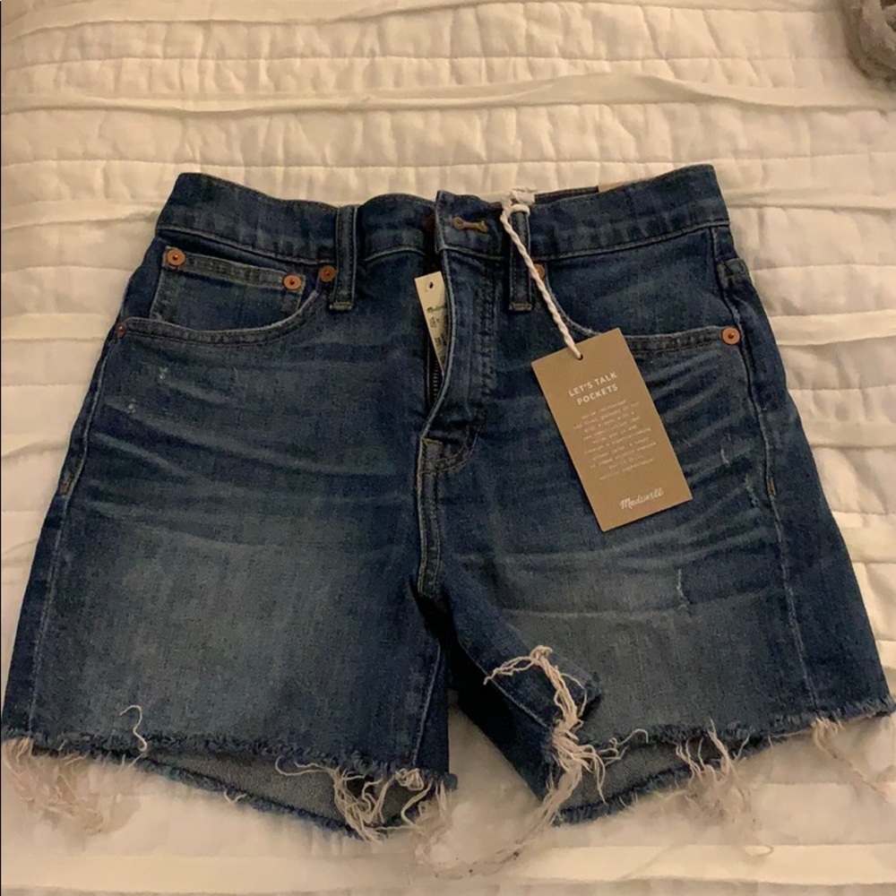 Madewell denim cut off shorts